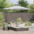 Sonnenschirm Sand 249 x 249 x 250 cm Polyester und Aluminium