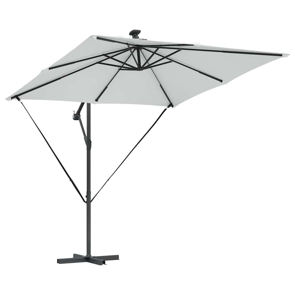 Sonnenschirm Sand 249 x 249 x 250 cm Polyester und Aluminium