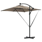 Sonnenschirm Taupe 249 x 249 x 250 cm Polyester und Aluminium