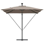Sonnenschirm Taupe 249 x 249 x 250 cm Polyester und Aluminium