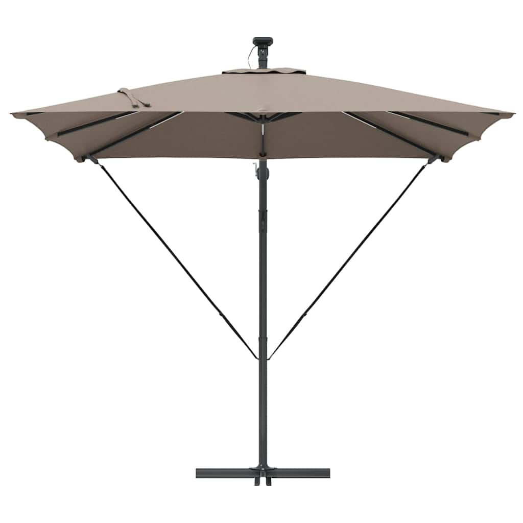 Sonnenschirm Taupe 249 x 249 x 250 cm Polyester und Aluminium