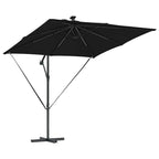 Sonnenschirm Schwarz 249 x 249 x 250 cm Polyester und Aluminium