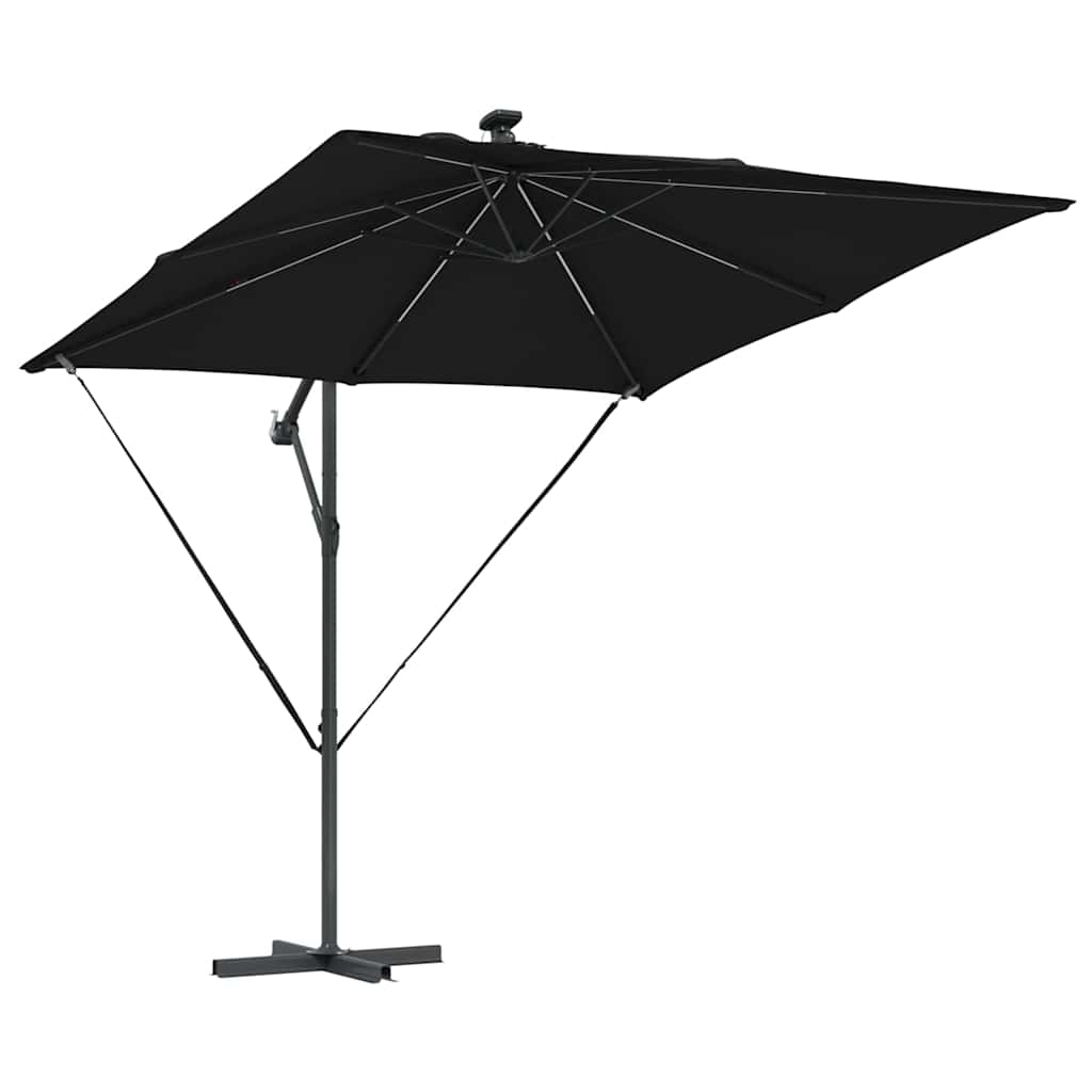 Sonnenschirm Schwarz 249 x 249 x 250 cm Polyester und Aluminium