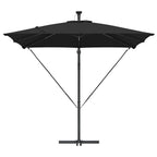 Sonnenschirm Schwarz 249 x 249 x 250 cm Polyester und Aluminium