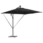 Sonnenschirm Schwarz 249 x 249 x 250 cm Polyester und Aluminium