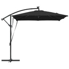 Sonnenschirm Schwarz 249 x 249 x 250 cm Polyester und Aluminium