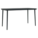 5-tlg. Garten-Essgruppe mit Kissen Braun Poly Rattan Glas