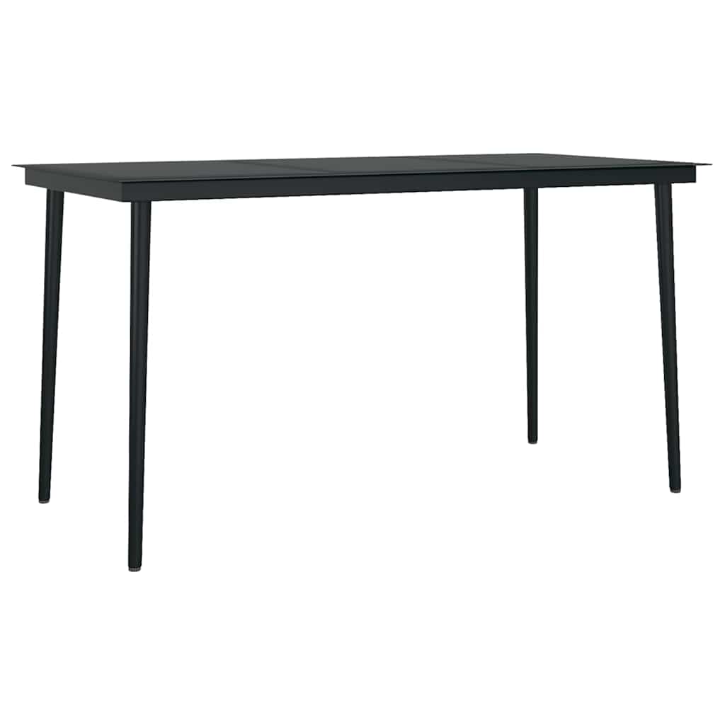 5-tlg. Garten-Essgruppe mit Kissen Braun Poly Rattan Glas