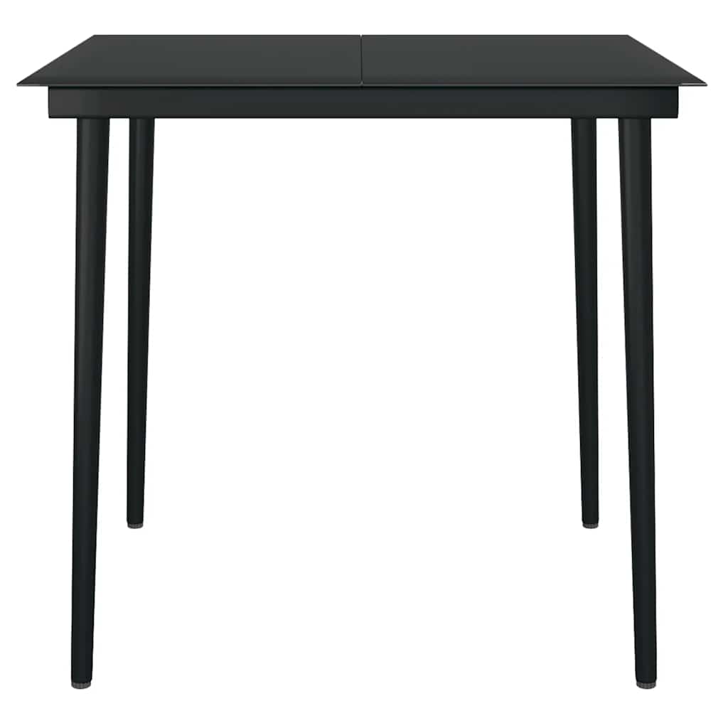 3-tlg. Garten-Essgruppe mit Kissen Braun Poly Rattan Glas