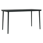 5-tlg. Garten-Essgruppe mit Kissen Braun Poly Rattan Glas