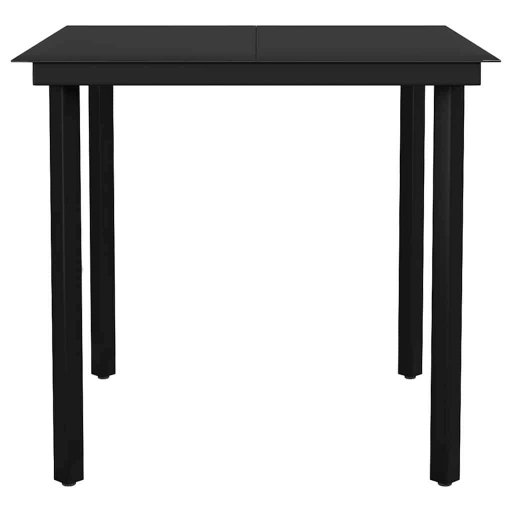 3-teiliges Garten-Esszimmer-Set Braunes Polyrattanglas