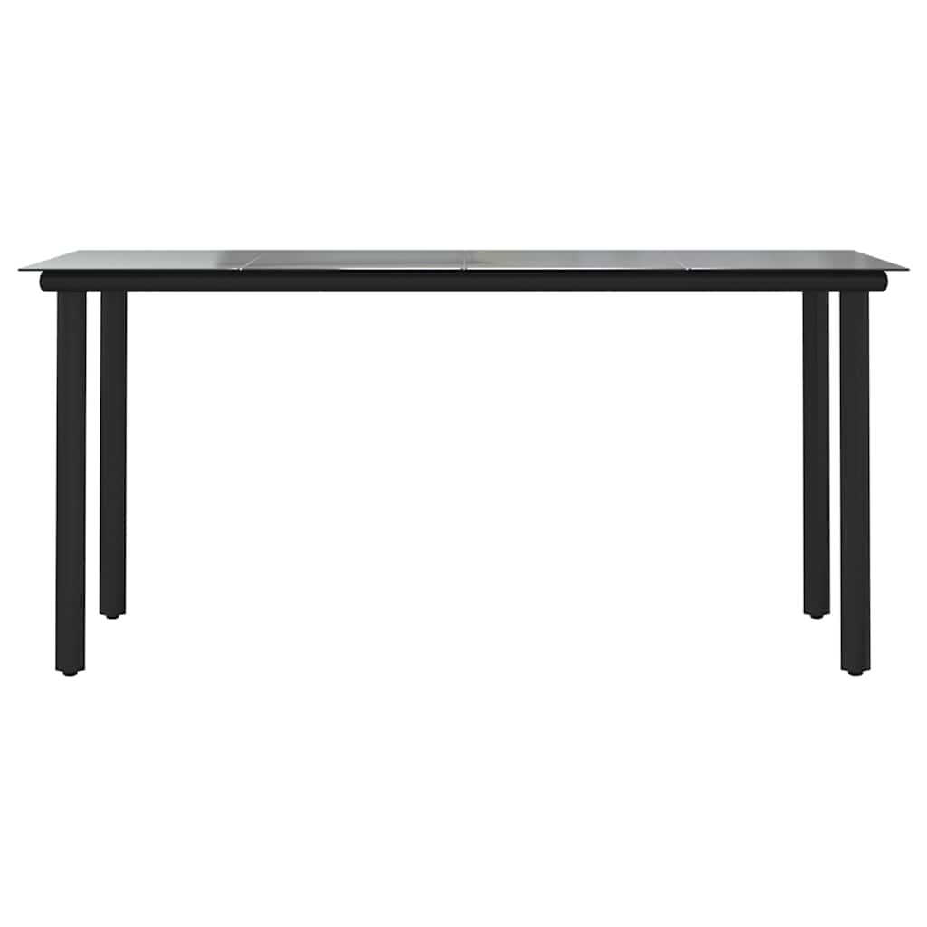 5-tlg. Garten-Essgruppe mit Kissen Braun Poly Rattan Glas