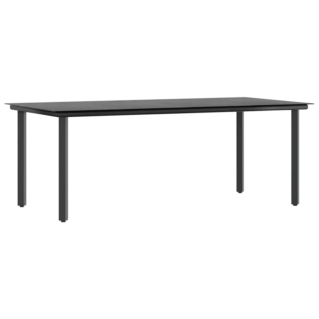9-tlg. Garten-Essgruppe mit Kissen Braun Poly Rattan Glas