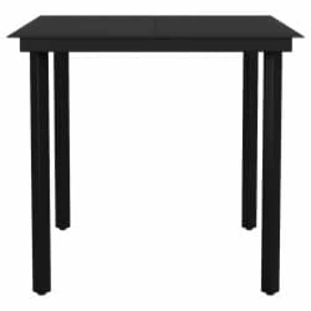 3-teiliges Garten-Esszimmer-Set Braunes Polyrattanglas