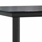 7-tlg. Garten-Essgruppe mit Kissen Schwarz Poly Rattan Glas