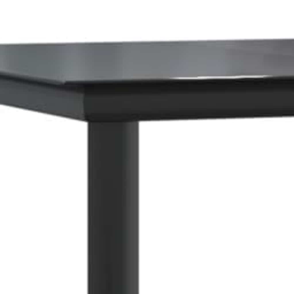 5-tlg. Garten-Essgruppe mit Kissen Braun Poly Rattan Glas