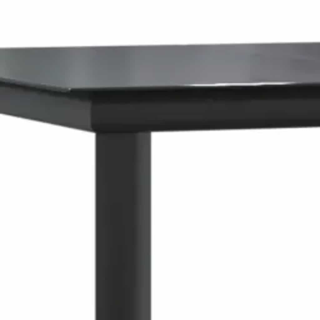 5-tlg. Garten-Essgruppe mit Kissen Braun Poly Rattan Glas
