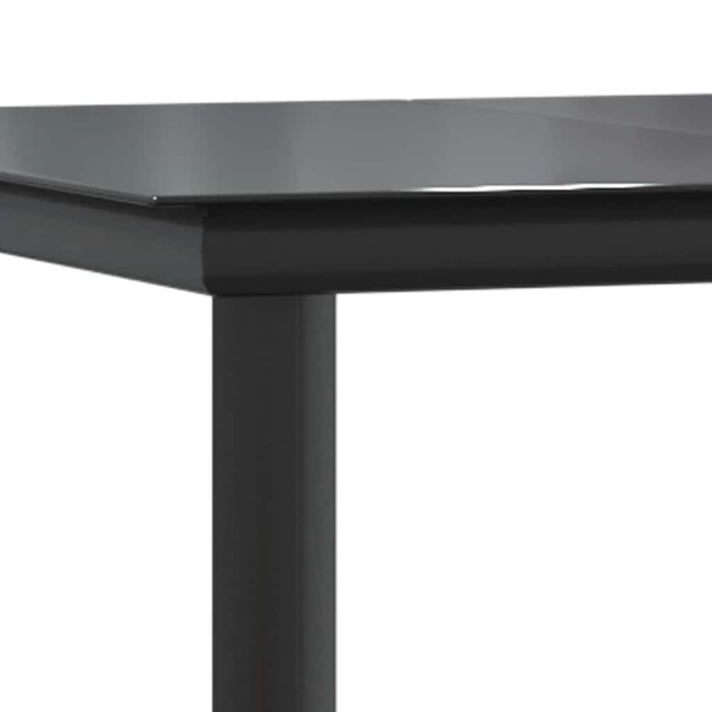 7-tlg. Garten-Essgruppe mit Kissen Braun Poly Rattan Glas