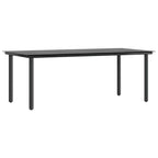 9-tlg. Garten-Essgruppe mit Kissen Braun Poly Rattan Glas