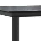 9-tlg. Garten-Essgruppe mit Kissen Grau Poly Rattan Glas