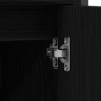 Badezimmermöbel-Set mit Regal 2 pcs Schwarz Holzwerkstoff