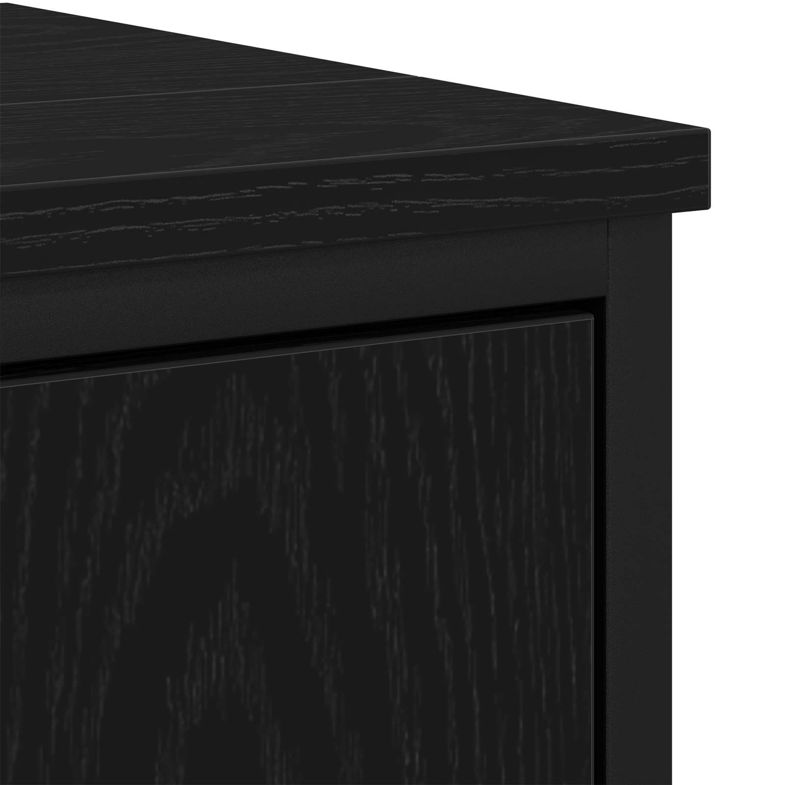 Badezimmermöbel-Set mit Regal 2 pcs Schwarz Holzwerkstoff