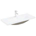 Badezimmermöbel-Set 3 pcs Schwarz Eichen-Optik Holzwerkstoff