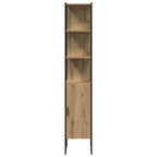 Badezimmermöbel-Set mit Regal mit Tür 3 pcs Braun Holzwerkstoff