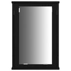 Badezimmermöbel-Set 4 pcs Schwarz Eichen-Optik Holzwerkstoff