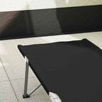 Klapp Schlafbett fürs Camping Schwarz 194 x 62,5 x 42,5 cm