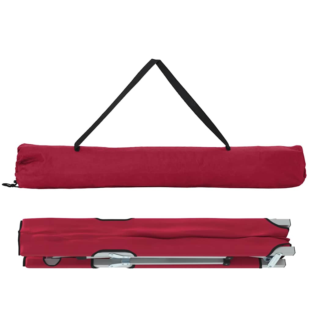 Klapp Schlafbett fürs Camping Rot 194 x 62,5 x 42,5 cm