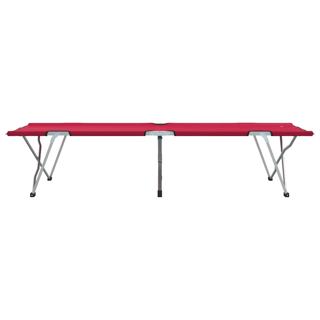 Klapp Schlafbett fürs Camping Rot 194 x 62,5 x 42,5 cm