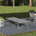 Klapp Schlafbett fürs Camping Grau 194 x 62,5 x 42,5 cm