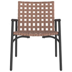 Gartenstuhl 2 pcs Braun 78 x 55,5 x 75,5 cm Poly-Rattan