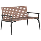 Gartenstuhl Braun 110,5 x 79 x 75,5 cm Poly-Rattan