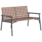 Garten Essgruppe 4 pcs Braun Poly-Rattan
