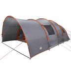 Tunnelzelt für 8 Personen Grau und Orange 710 x 460 x 245 cm