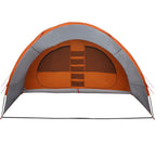 Tunnelzelt für 8 Personen Grau und Orange 710 x 460 x 245 cm