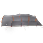 Tunnelzelt für 8 Personen Grau und Orange 710 x 460 x 245 cm