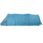 Tunnelzelt 4-Personen mit Dach Blau und Grau 778 x 356 x 210 cm