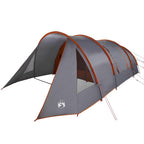 Tunnelzelt für 5 Personen Grau und Orange 805 x 405 x 211 cm