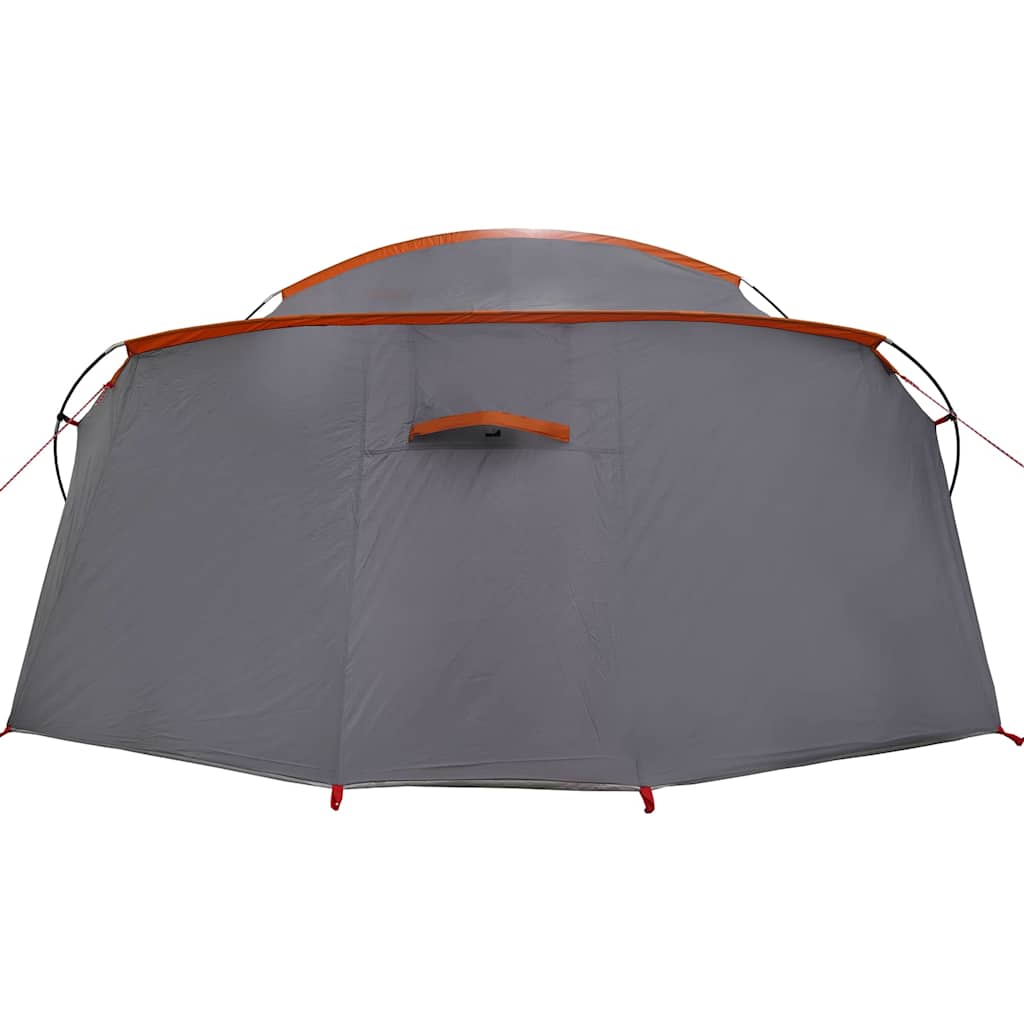 Tunnelzelt 4-Personen Grau und Orange 318 x 275 x 140 cm