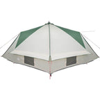 Teepee Zelt für 10 Personen Grün und Weiß 567 x 470 x 242 cm