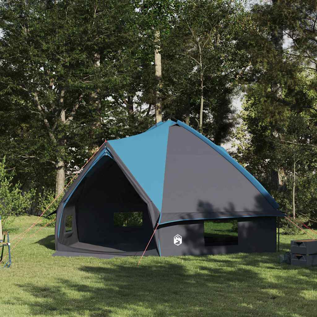 Teepee Zelt für 10 Personen Blau und Grau 567 x 470 x 242 cm