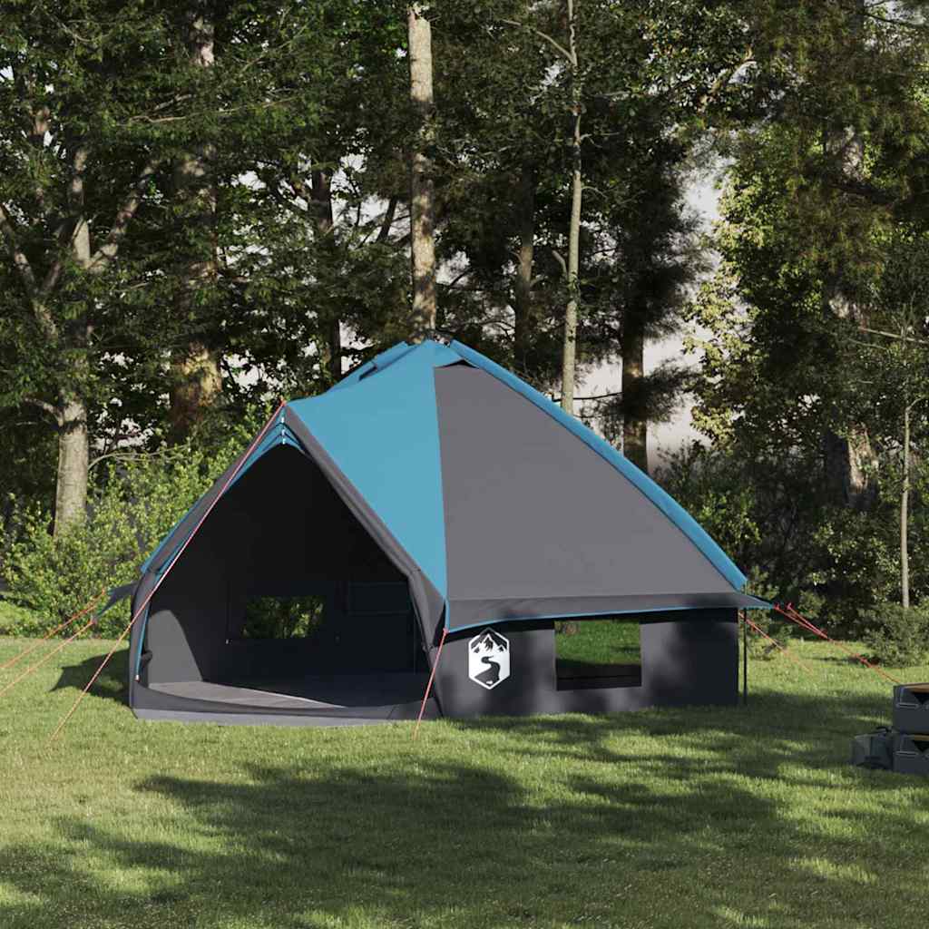 Teepee Zelt für 8 Personen Blau und Grau 490 x 410 x 210 cm