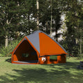 Teepee Zelt für 8 Personen Grau und Orange 490 x 410 x 210 cm