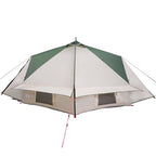 Teepee Zelt für 6 Personen Grün und Weiß 431 x 366 x 185 cm