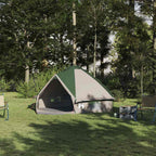 Teepee Zelt für 4 Personen Grün und Grau 388 x 320 x 169 cm