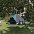 Teepee Zelt für 4 Personen Blau und Grau 388 x 320 x 169 cm