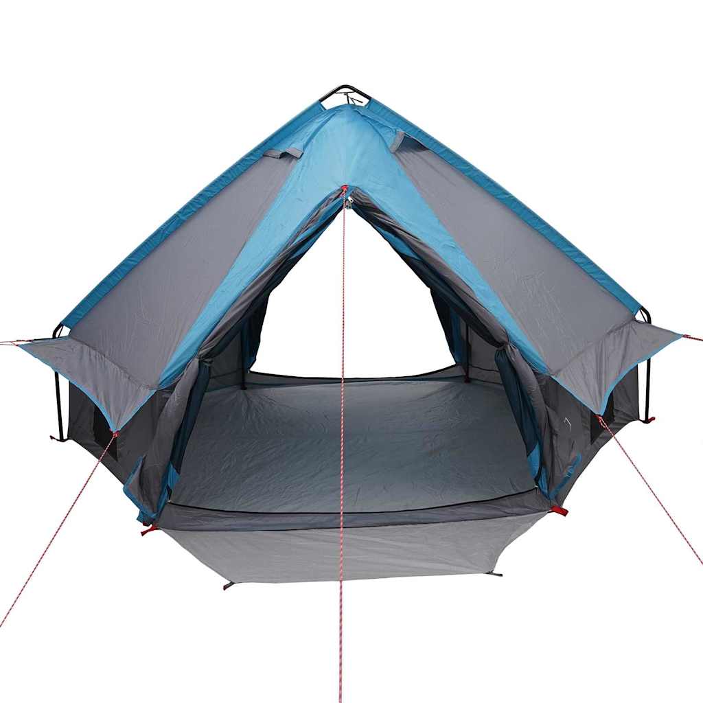 Teepee Zelt für 4 Personen Blau und Grau 388 x 320 x 169 cm